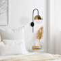 Opviq Bastos - 3055 Lámpara de pared Negro y Vintage